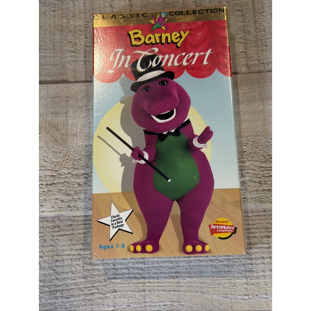 NEW Barney In Concert Classic Collection VHS VTG NOS NIP Home Video Movie 1991